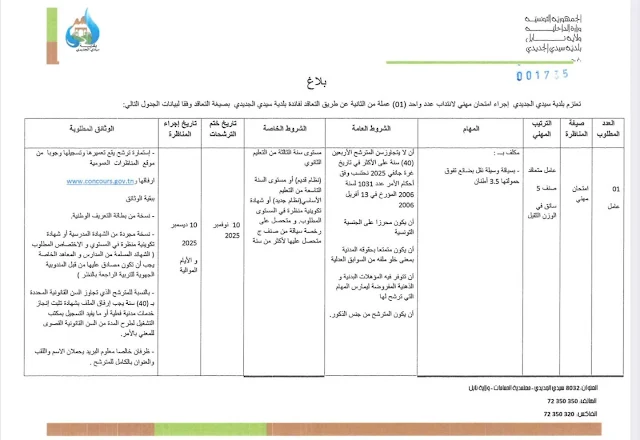 تفاصيل ملف الترشح لوظائف بلدية سيدي الجديدي - الصفحة 3