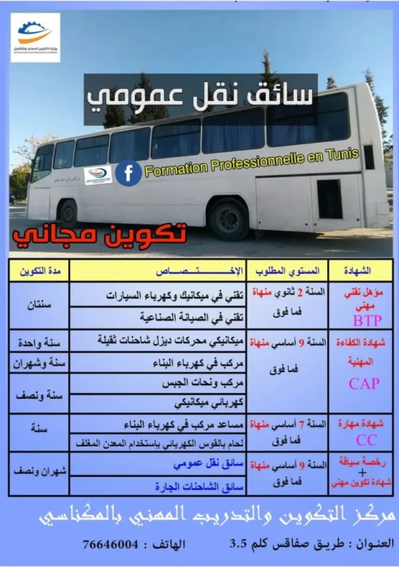 صورة توضيحية لدورة تكوين سائق نقل عمومي بالمكناسي