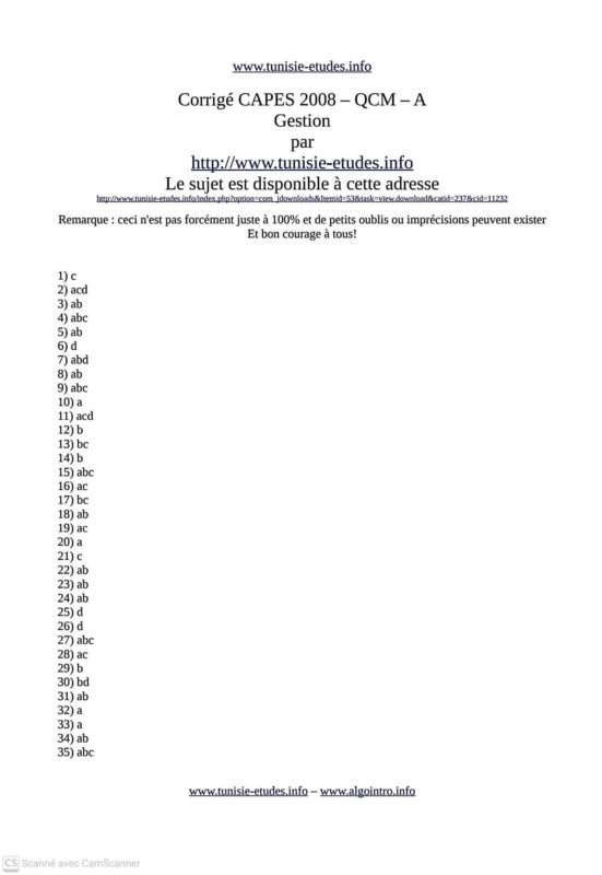 صفحة 26 من نموذج امتحان كاباس لإدارة الأعمال