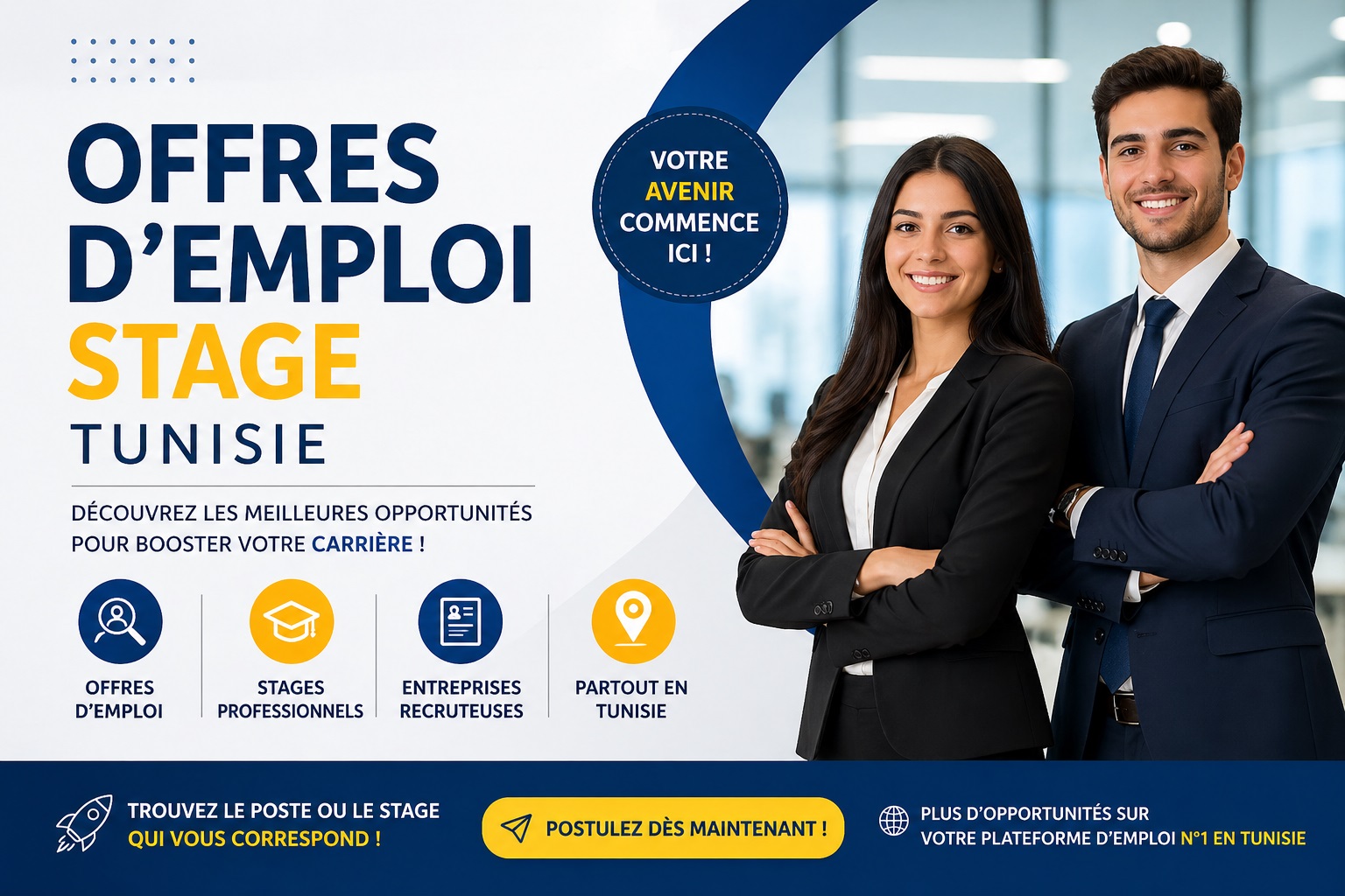 Offres d emploi et stages en Tunisie 2026 8211