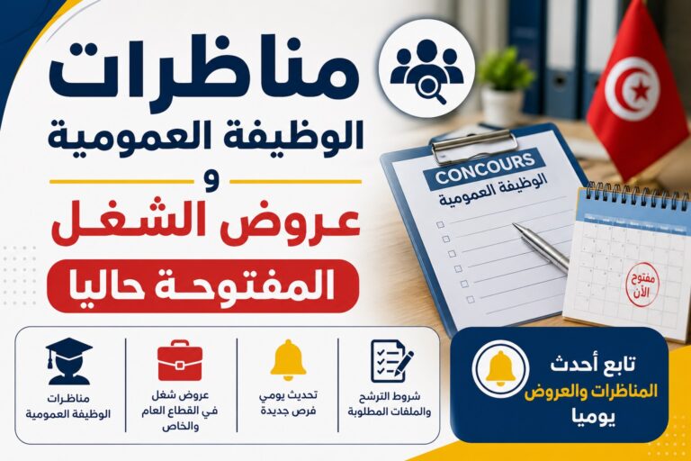 مناظرات الوظيفة العمومية وعروض الشغل المفتوحة حاليا