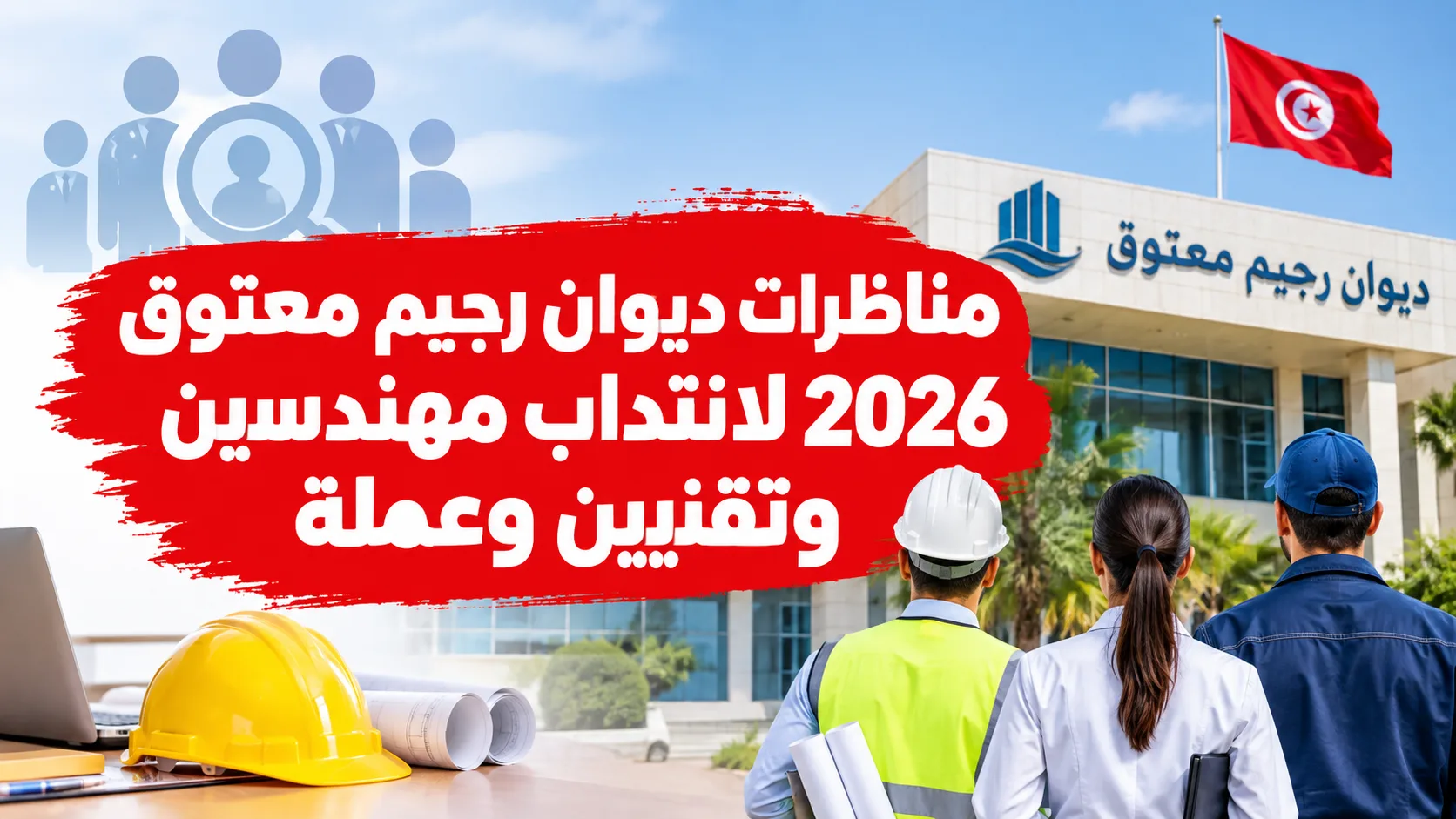 مناظرات ديوان رجيم معتوق 2026 لانتداب مهندسين وتقنيين وعملة آخر أجل 09 أكتوبر 2026