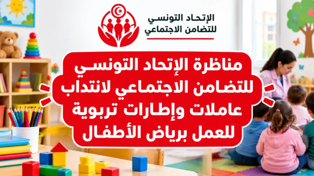 مناظرة الاتحاد التونسي للتضامن الاجتماعي لانتداب عاملات وإطارات تربوية للعمل برياض الأطفال