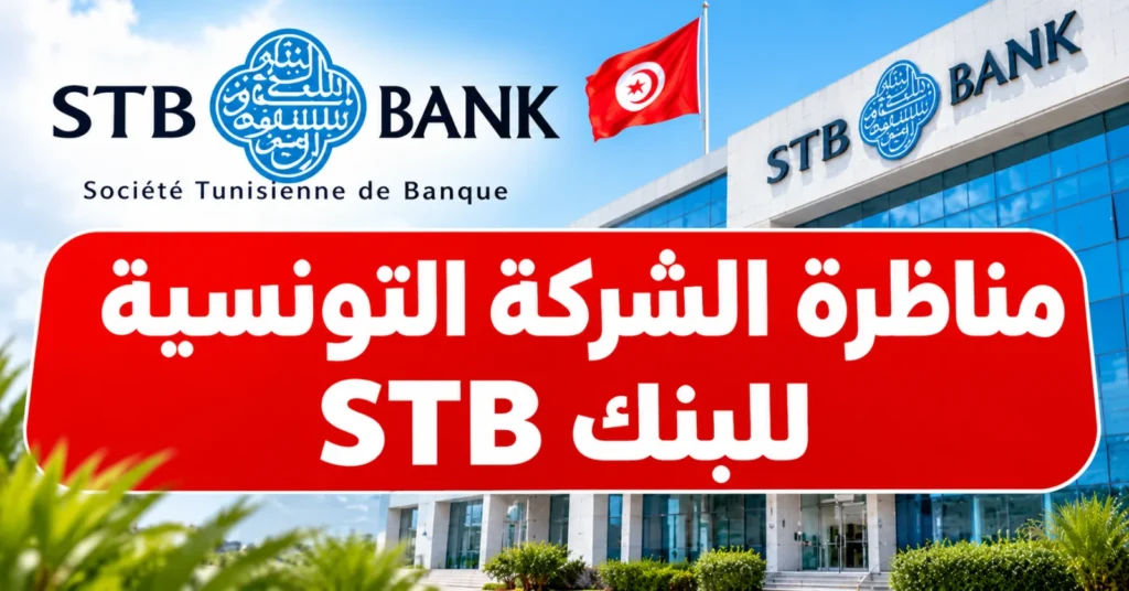 مناظرة الشركة التونسية للبنك STB 2026 لانتداب 103 عونا: آخر أجل للتسجيل 25 نوفمبر 2026